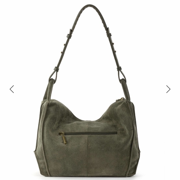 Los Feliz Hobo in Moss Suede - Picture 5 of 5